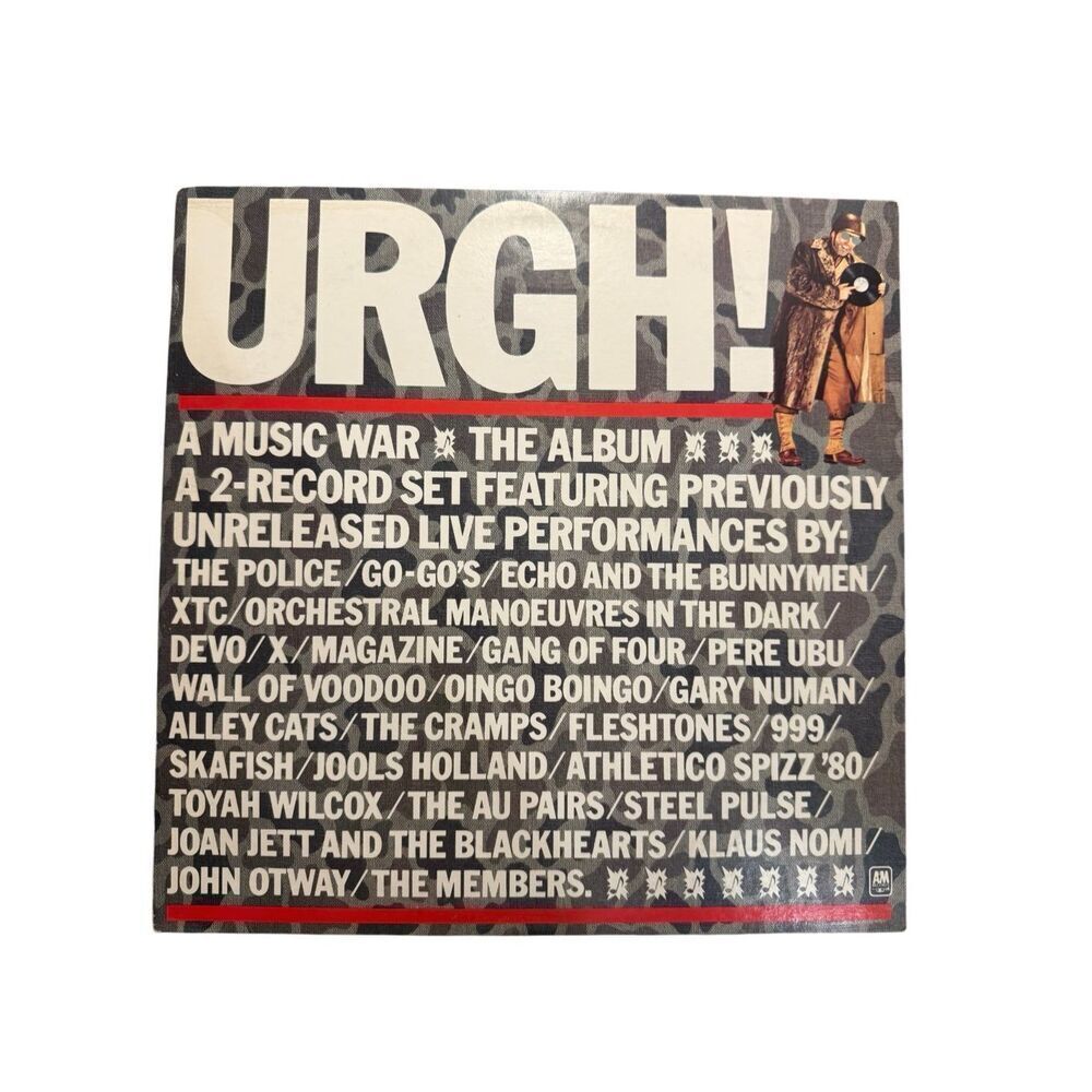 Urgh! A Music War The Album Double Live LP Vinyl Records Rare 1981 New Wave